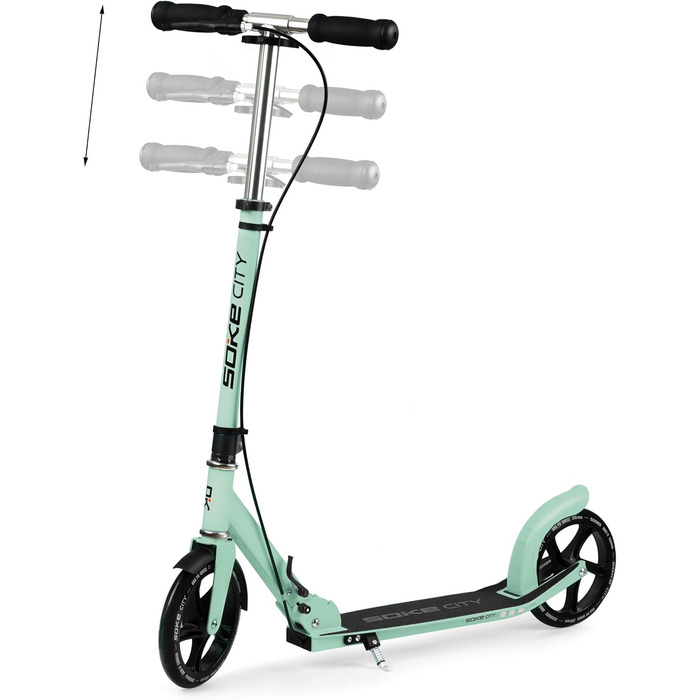 Міський самокат SOKE Cityroller, зелений, для дорослих та дітей