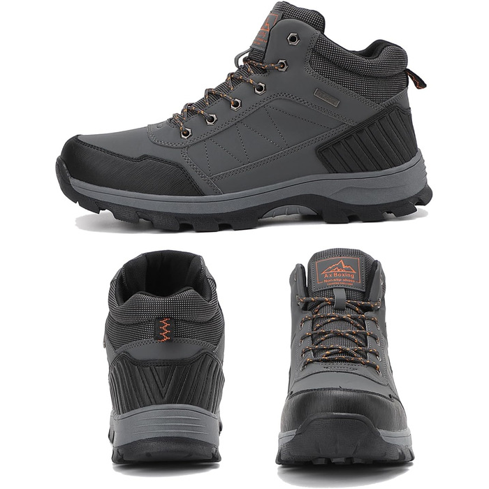 Чоловічі зимові черевики Arrigo Bello: теплий, зручний, водонепроникний трекінг для зими, розмір 41-46, колір зелений (сірий)