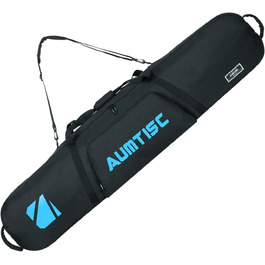 Чохол для сноуборду AUMTISC: захисний мішок для сноуборду, скі-багаж, скі-спорядження, сумка для подорожей, синій, 155 см