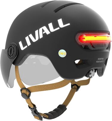 Розумний велосипедний шолом LIVALL L23 з LED-підсвіткою, знімним козирком, сертифікатами NTA8776 і CPSC, функцією виявлення падіння, для електровелосипедів, самокатів, скейтбордів, для дорослих чоловіків і жінок