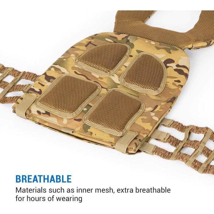 Capital Sports Battlevest 2.0 - Вага жилет для тренувань, 13.2 кг, камуфляж