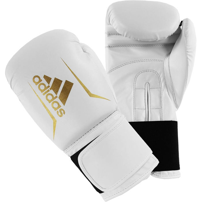 Боксерські рукавички Adidas Speed 50, чорні/золоті, 4oz
