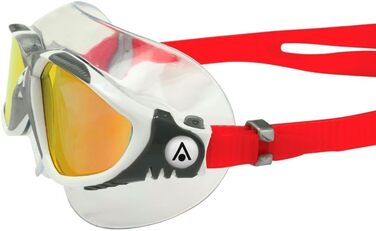 Окуляри для плавання Aquasphere Vista з UV-захистом та силіконовим ущільненням, антизапар та антивитік, для чоловіків та жінок, срібно-білі та помаранчеві