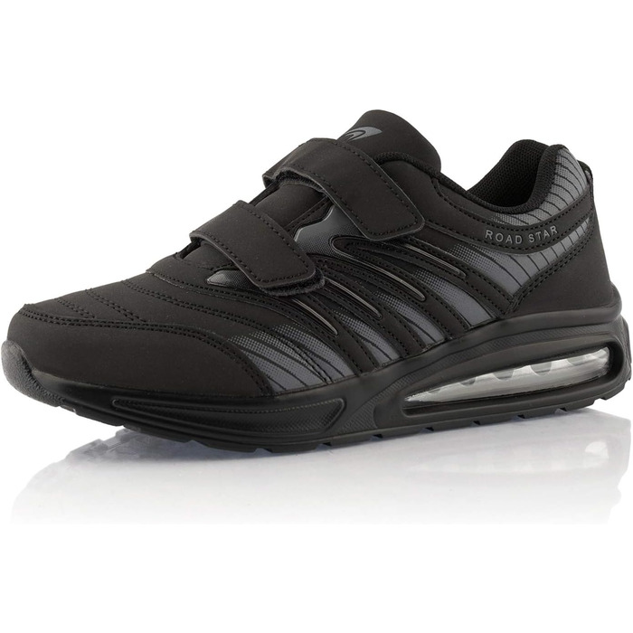 Кросівки для бігу жіночі та чоловічі з амортизацією, спортивні, легкі, чорні, 45 EU