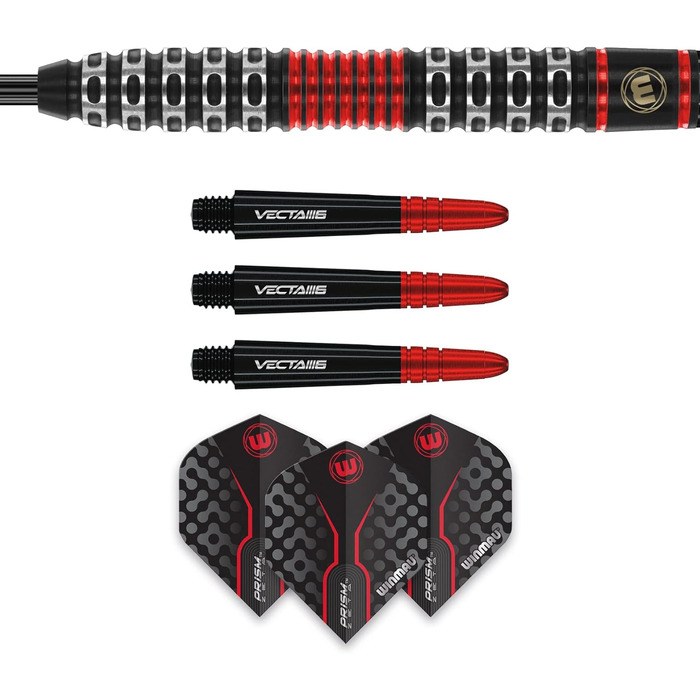 Дротики WINMAU Joe Cullen Special Edition 22 г професійні, вольфрамові, з оперенням і стрижнями