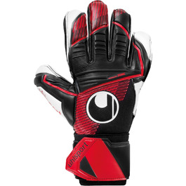 Воротарські рукавички Uhlsport Powerline Supersoft для юніорів, унісекс, чорні/червоні/білі, розмір 7