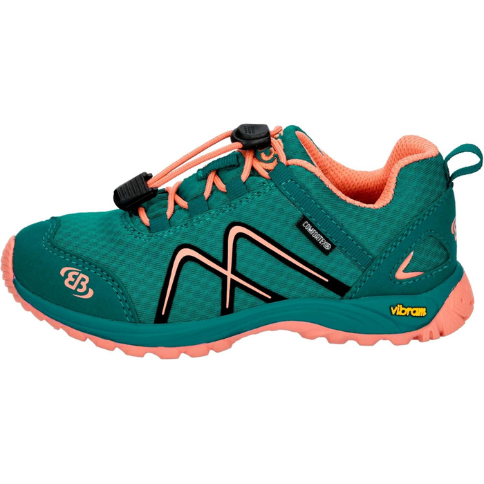 Дитячі туристичні черевики Brütting Unisex для хайкінгу та трекінгу, 26 EU, Petrol Lachs