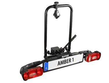 Велосипедний багажник EUFAB AMBER 1 для 1 велосипеда, E-Bike сумісний, для причепа, частково зібраний, чорний