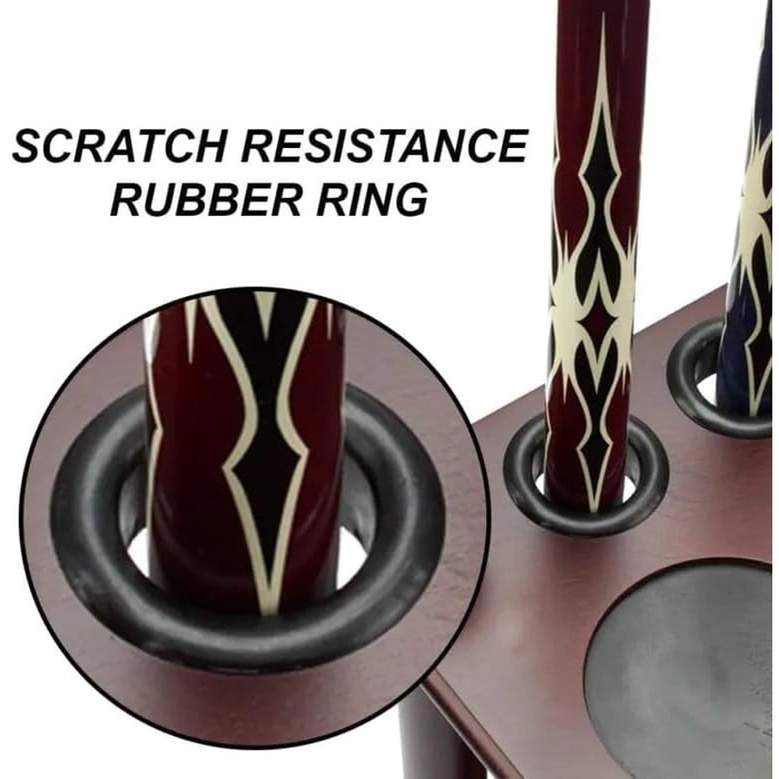 Підставка для більярдних київ з лічильником очок на 8 київ та кулі (махагоні)