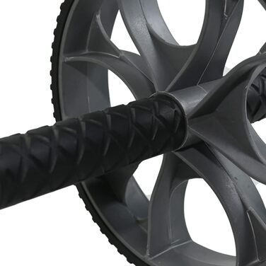 Ролер для пресу Ram® для фітнесу та тренувань, ABS-радіо, чорний