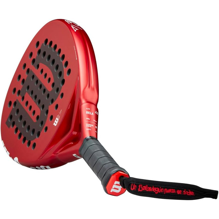 Падель ракетка Wilson Bela Elite V2.5, карбон/EVA, 365 г, червона