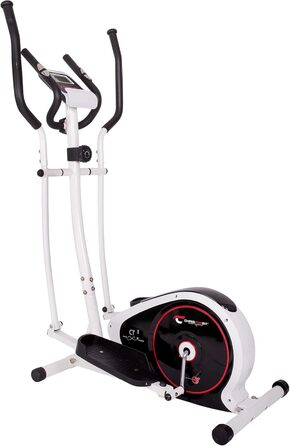 Еліптичний тренажер Christopeit Crosstrainer CT 3 для дому - тихий, з 8 рівнями опору, датчиками пульсу та LCD-дисплеєм