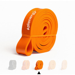 Фітнес-гумки/Стрічкові еспандери 100% Latex - Набір 5 шт. з E-Book для силових тренувань, йоги, фізіотерапії (середня міцність 18-40 кг)