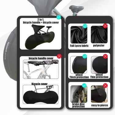 Чохол для велосипеда Leica Gewebe05: еластичний, пилонепроникний, для зберігання та транспортування велосипедів, гірських велосипедів