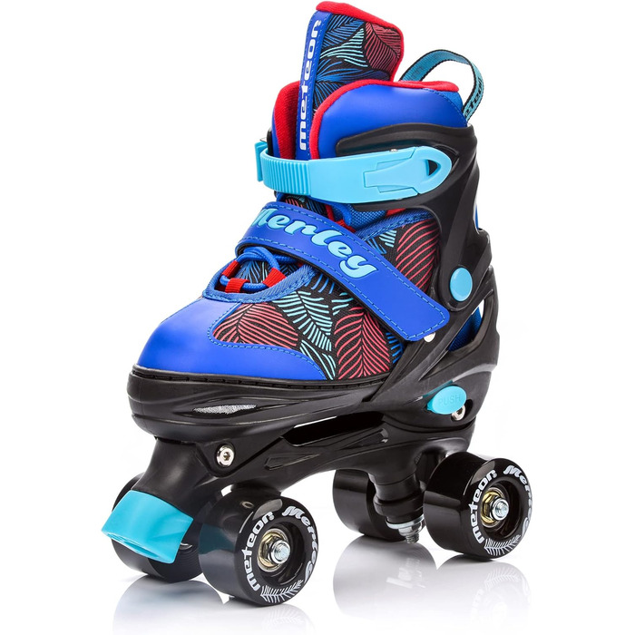 Роликові ковзани Meteor Retro Rollschuhe - стильні ролики 80-х для дітей та юнацтва. Quad Skate, регульований розмір (L 39-43), 5 кольорів.