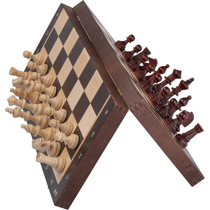 Набір шаховий турнірний Großartig NO.6 | Master Of Chess | Шахове поле 54x54 см з горіха та ясену | Набір шахів Staunton з дерева, преміум-якість