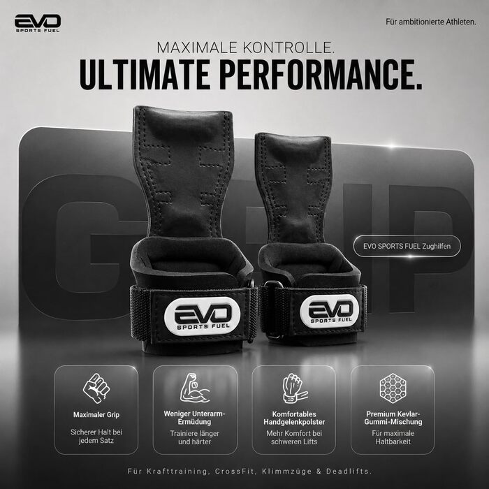 Лямки для тяги EVO SPORTS FUEL для силових тренувань та кросфіту, підтримувальні ремені для підняття ваги (чоловічі та жіночі)