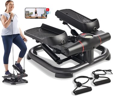 Степпер Sunny Health & Fitness Twist з еспандерами та рукояткою для фітнесу