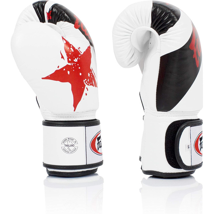 Fairtex BGV1 боксерські рукавички для муай-тай, спарингів, MMA, унісекс, 12 унцій, білий, легкі, амортизуючі, преміум-якість