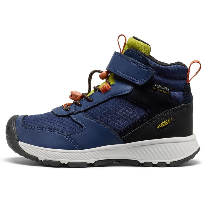 KEEN Skua Mid - водонепроникні трекінгові черевики для дітей та дорослих (37 EU, Naval Academy Rogue Green)