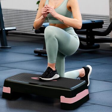 Queenfit Step платформа для аеробіки - регульована фітнес-платформа для дому, 2-рівнева