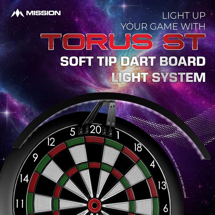 Електронна мішень для дартсу Mission Torus ST з підсвіткою
