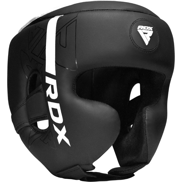 Захисний шолом для боксу та єдиноборств RDX Maya Hide (білий, S) — для кікбоксингу, MMA, тайського боксу, карате та тхвеквондо