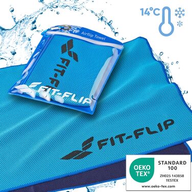 Набір охолоджуючих рушників Fit-Flip 3 шт. – для фітнесу та спорту – мікрофібра, охолоджуюча функція, 100x30 см