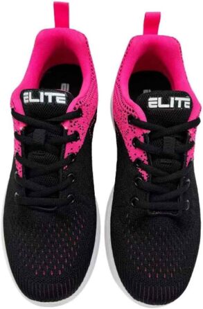Жіночі боулінгіві туфлі ELITE Comfort - універсальні підошви, легка сітчаста модель для боулінгу, 40 EU, чорно-рожевий
