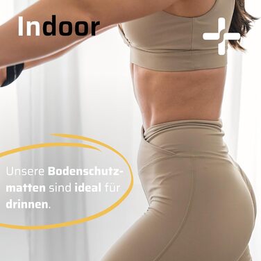 Захисна килимок для спортивних залів SportPlus - антиковзаюча підкладка для тренажерів (велотренажер, біговий тренажер, тренажер для греблі) - безпечна для здоров'я, підходить для йоги та гімнастики, розмір 170x90 см