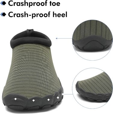 Чоловічі та жіночі аквашузи Mishansha для плавання та відпочинку на воді, чорні (44 EU)