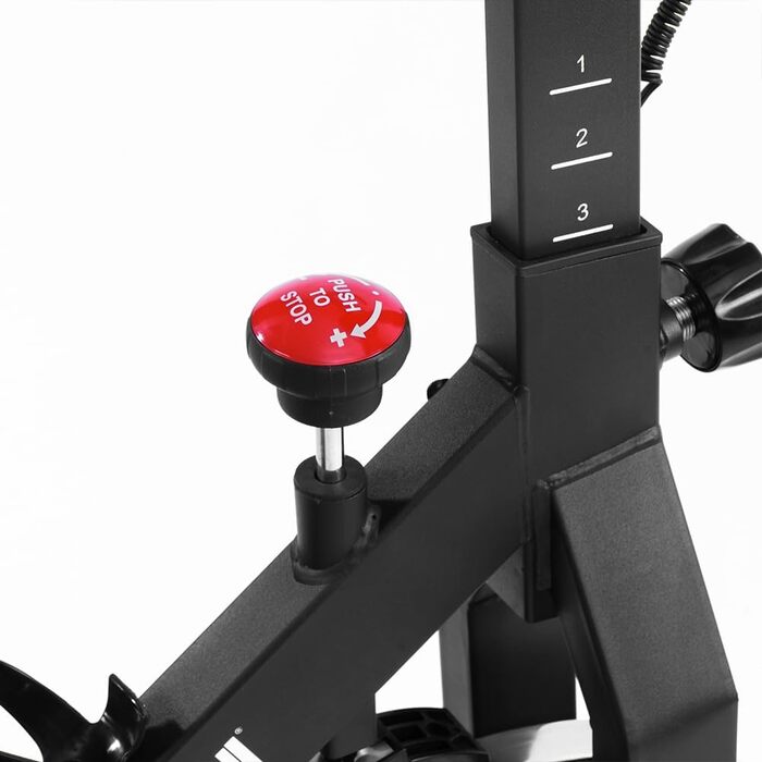 Велотренажер BAKAJI Spinning Bike з LCD-дисплеєм: час, калорії, відстань. Фітнес для дому, тренажерний зал, регульоване сидіння, кардіотренування.