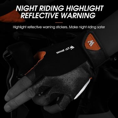 Велосипедні рукавички West Biking для чоловіків та жінок - дихаючі, безпальцеві, з неслизьким покриттям, для MTB, шосе та альпінізму, розмір XL