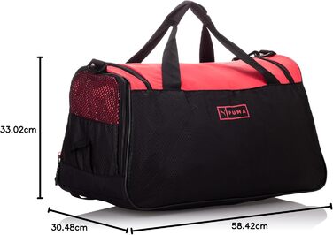 Спортивна сумка Puma Evercat Dispatch для жінок, чорна з рожевим (Black/Paradise Pink), універсальний розмір