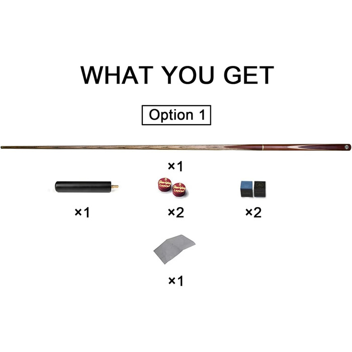 Більярдний кий AONETIGER 145 см: якісний кий з ешенотового дерева, 3 частини, наконечники 10 мм, аксесуари, подовжувач, сумка/кейc, професійний снукер/пул, коричневий