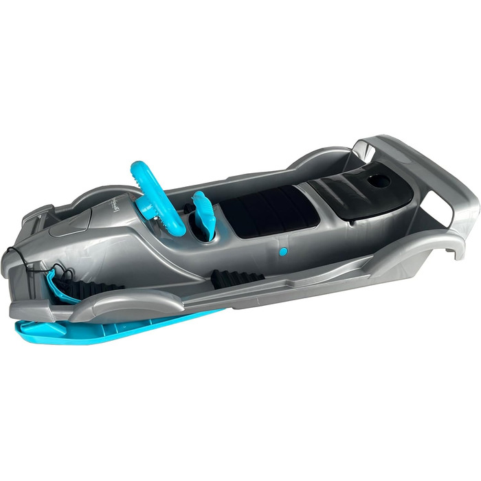 Санки Funwave AlpenGaudi Double Race для двох, сріблясті, 114x55x28 см