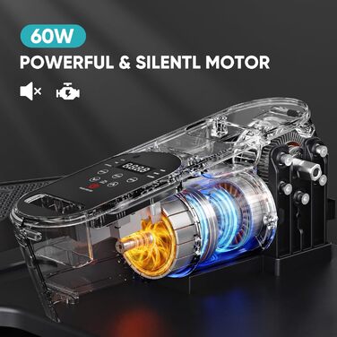 Електричний міні кросс-тренажер Dripex для дому з пультом, 12 швидкостей та 6 програмами, синій