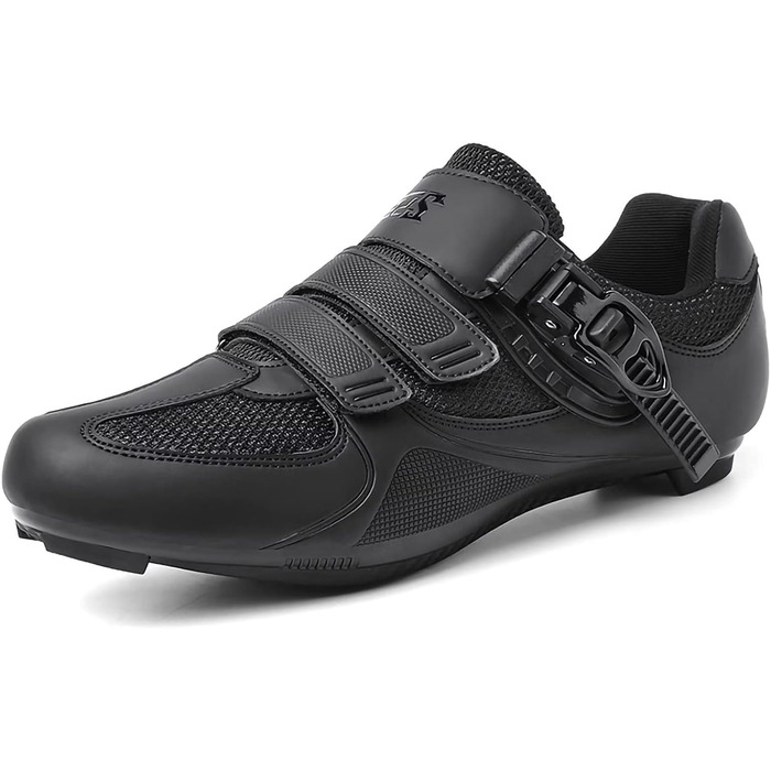 Велотуфлі для чоловіків та жінок: шосейні, MTB, Mountainbike, сумісні з Peloton, SPD, SPD-SL, Look Delta. Білі (42 EU, Чорний)