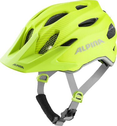 ALPINA CARAPAX JR. FLASH – дитячий велосипедний шолом з LED підсвіткою, легкий і безпечний, з сіткою від комах, матовий, розмір 51-56 см