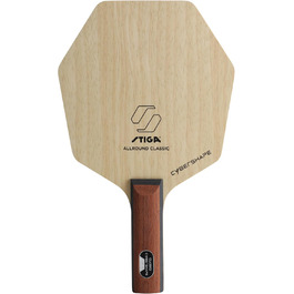 Настільна ракетка STIGA Allround Classic Cybershape, 5-шарова, легка, для атакуючої гри, зручною прямою ручкою