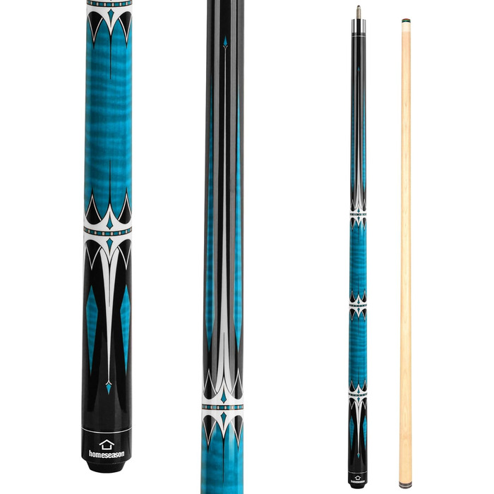 Більярдний кий HomeSeason Billardqueue-Stick, 144,8 см, професійний, з низькою відволікаючою лінією, HS06-C