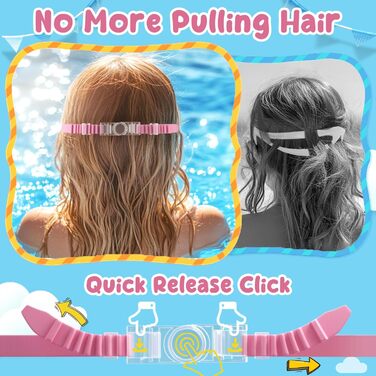 Дитячі окуляри для плавання COOLOO, 2 шт. для дітей 4-14 років, антизапарні, з UV-захистом, без витоку, регульовані силіконові окуляри для плавання для дітей, дівчаток, хлопчиків, рожевий/блакитний + рожевий