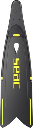 Ласти Seac Booster з довгим змінним лезом для фрідайвінгу та підводного полювання, чорні/жовті, розмір 41/42