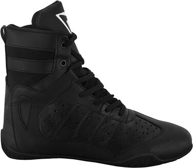 Боксерські черевики для чоловіків, Муай Тай, кікбоксинг, спаринги, підлітки, боксери, тренери, бойові мистецтва, дихаючі, бодібілдинг, чорний колір, розмір 38-47