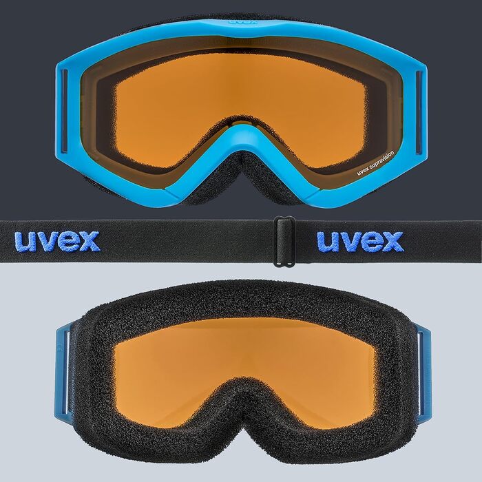 Дитячі захисні окуляри uvex speedy pro з антифогом та 100% UV-захистом (UVA, UVB, UVC), blue/lasergold Gen. 1