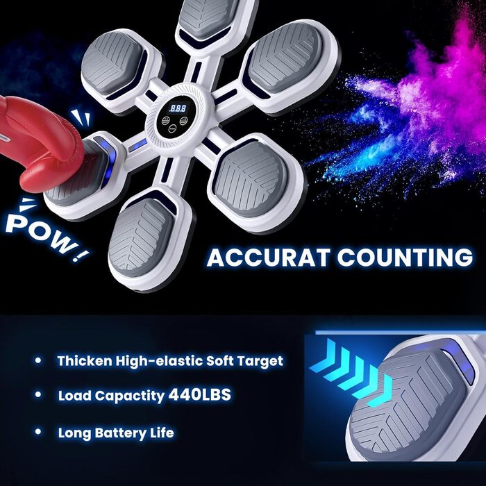 Мускульний боксерський тренажер Sunshne Smle - настінний боксерський автомат з Bluetooth, регулюванням швидкості