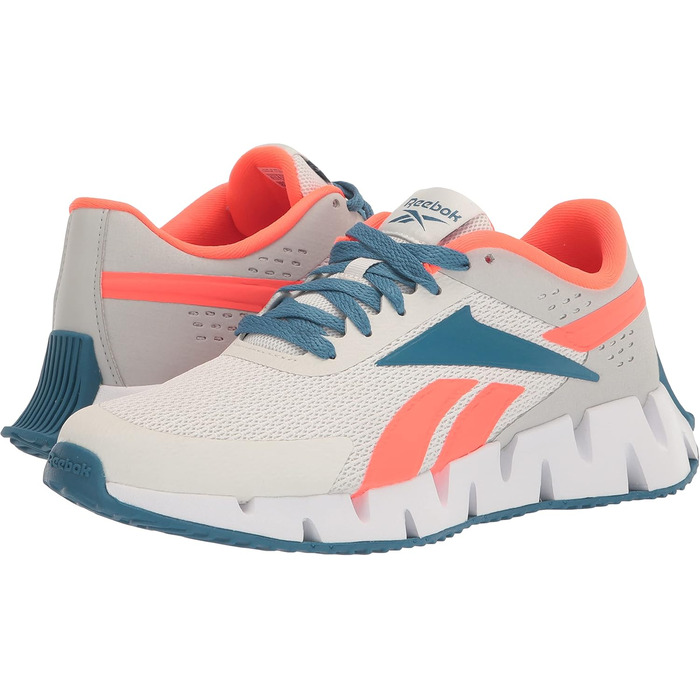 Кросівки Reebok Zig Dynamica 2.0 для дітей та дорослих (Unisex), 38 EU, Pure Grey/Orange Flare/Steely Blue
