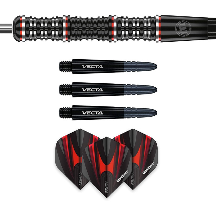 Дротики WINMAU Mervyn King Special Edition 24 г, вольфрам, з оперенням Prism та стрижнями Vecta