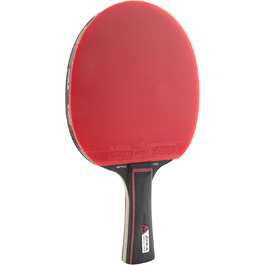 JOOLA тенісна ракетка Match PRO ITTF, для змагань, 4 зірки, чорна/червона, губка 1,8 мм