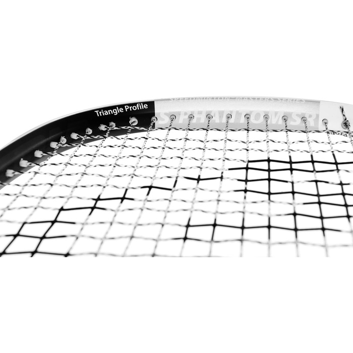 Бадмінтонна ракетка Speedminton Phantom біло-чорно-срібляста